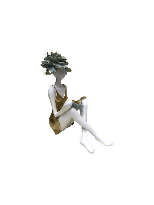 Zen Collection Figurină Decorativă Din Polirosină Fată 9x21x24cm