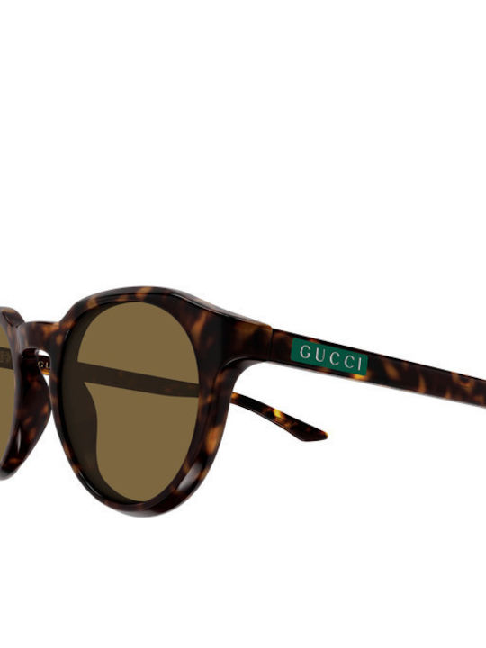 Gucci Unisex Sunglasses With Brown Horn-Rimmed Frame And Brown Lens GG2079S 002