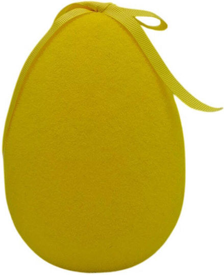 Easter Egg Decorative Felt Yellow 10 cm