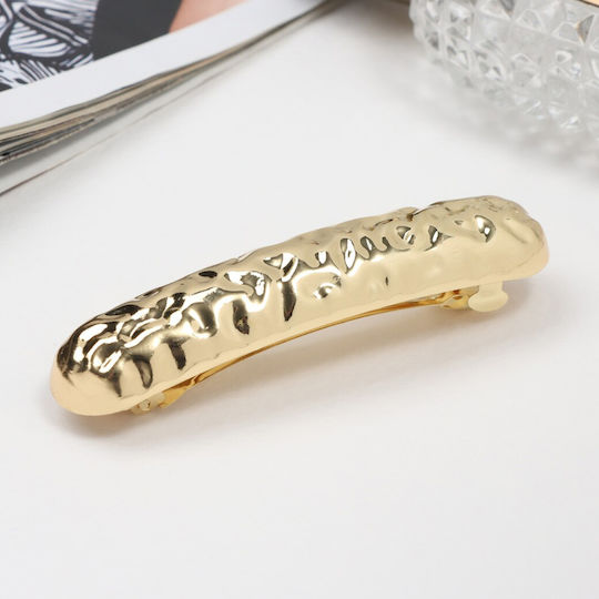 Sculptural Hair Bar Fantasy In Gold Chic Stainless Steel
