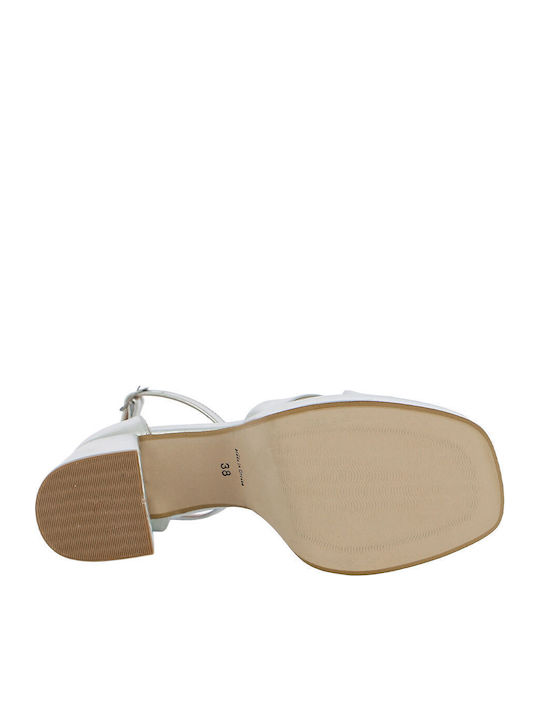 Leather Silver Sandals