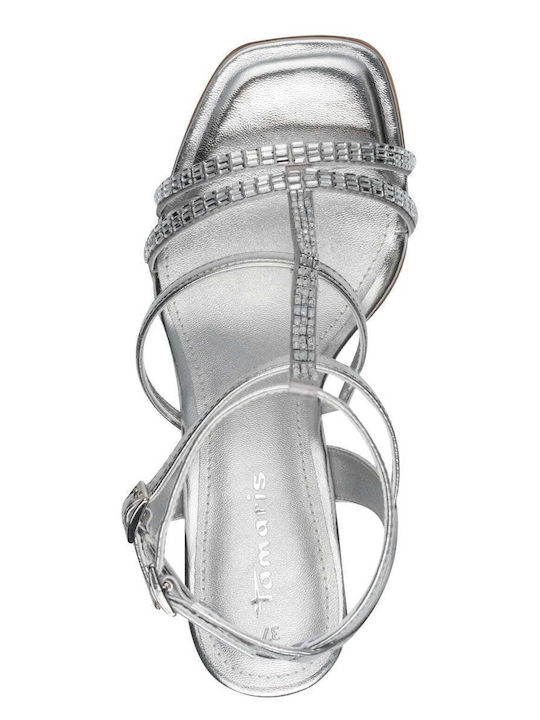 Damen Sandalen Silber
