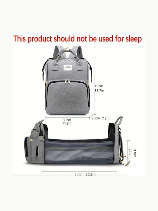 Rucsac Dama Din Material Textil Gri
