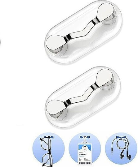 Suport Magnetic Clip Pentru Ochelari Zola Multifuncțional Oțel Abs 4 4 X 2 4 Cm Transparent