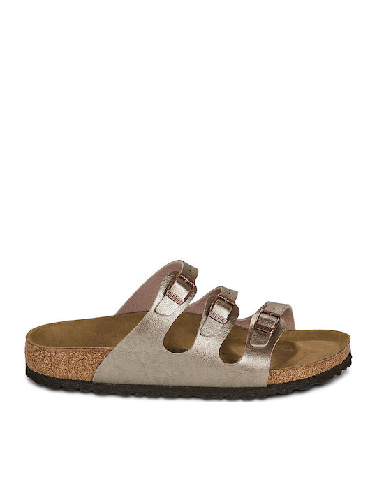Florida Women's Flat Sandals Beige Narrow Fit
