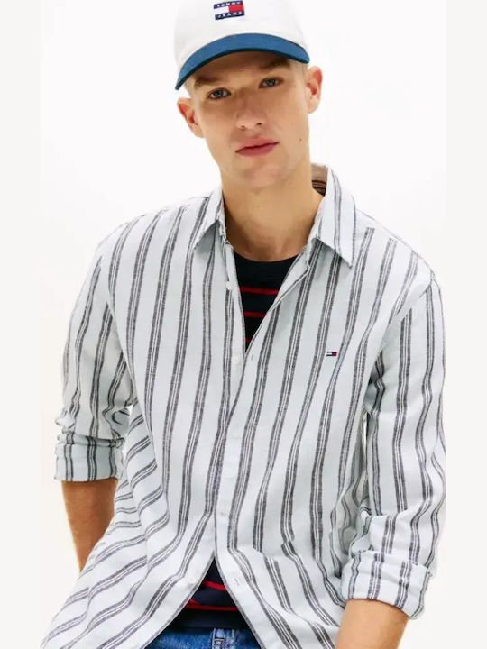 Tommy Hilfiger Λινό Πουκάμισο Sweet Blue Stripes