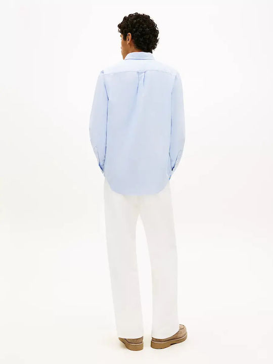 Long Sleeve Cotton Shirt Light Blue