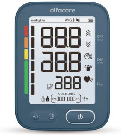 Digital Blutdruckmessgerät Sprachfunktion Alfacare R6 Premium