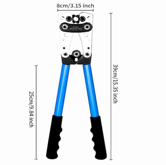 Crimping Pliers Cables Copper Aluminum Ends Zola Working Range 6-50 Mm² 39 Cm