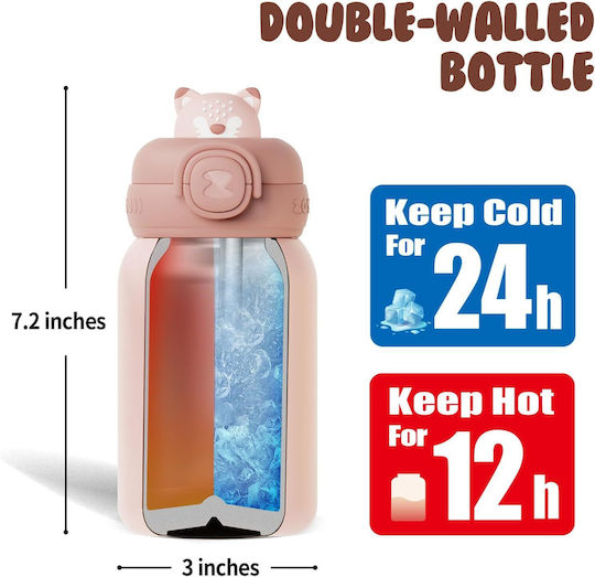 Zoy Zoii Kids Thermos Water Bottle E8 450ml Fox