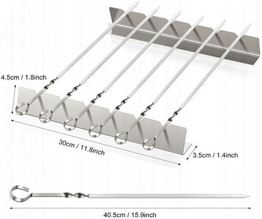 Suvlă de Grătar cu Mâner 30cm