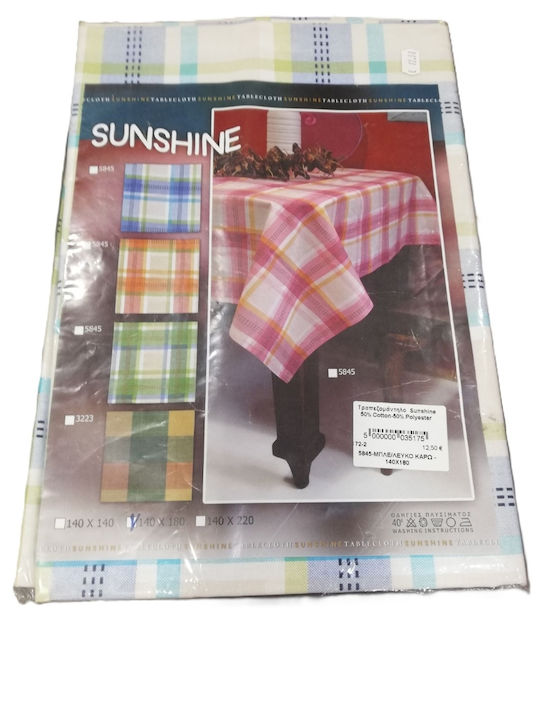 Sunshine Tablecloth Art.172-2 Orange/Yellow 140x220cm