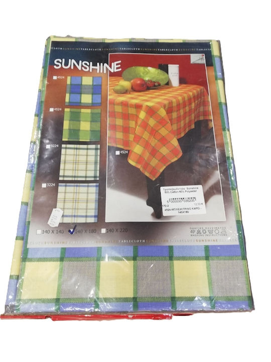 Sunshine Tablecloth Art.172-2 Orange/Yellow 140x220cm