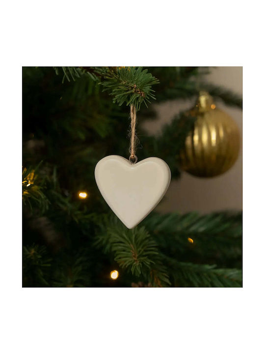 Handmade Heart Ornament Mango Wood & Enamel Pghd0112 Large