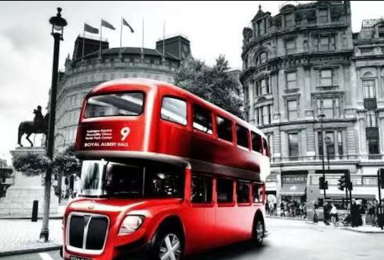 Mosaic Diamant Gobelin Zola London Bus 30 X 40 Cm