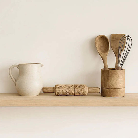 Decorative Rolling Pin Nico Wooden Embossed Design Pghd0165