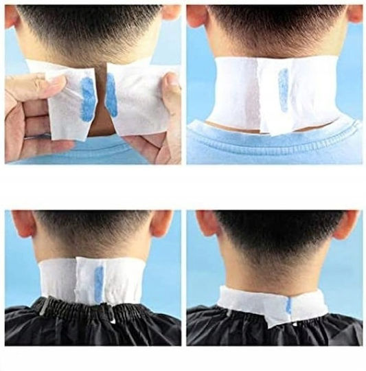 Set 5 Guler Hârtie De Gât De Unică Folosință Pentru Cape De Frizerie Zola Impermeabil Protejează În Timpul Tunsului Vopsirii Alb