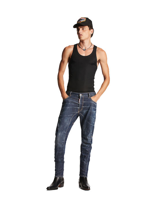 Tidy Biker Men's Jeans Pants Dark