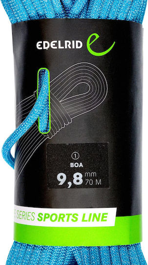 Edelrid Dynamisches Kletterseil mit Länge 70m Blau