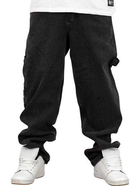 Ανδρικό Παντελόνι Τζιν με Loose Baggy Εφαρμογή Black