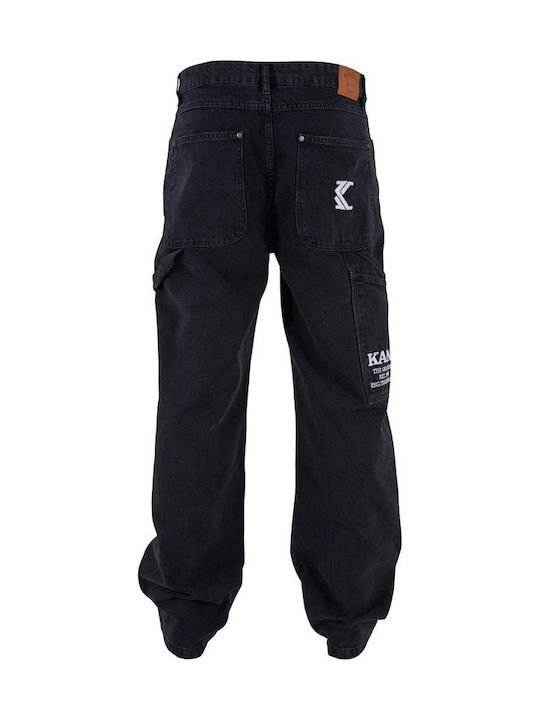 Ανδρικό Παντελόνι Τζιν με Loose Baggy Εφαρμογή Black