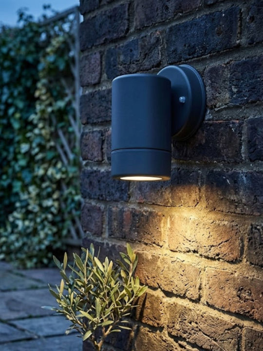 Aca SL7032 Wall-Mounted Outdoor Spot GU10 IP66 10x6x8.7cm Dark Grey