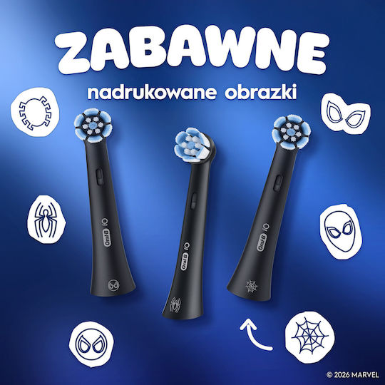 Oral-B Spare Parts Electric Toothbrush Spiderman 4 Pieces for 6m+