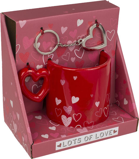 ArteLibre ‘love’ Ceramic Mug 380ml 2 Pieces