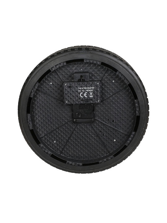 ArteLibre Digital Plastic Wall Clock Black Ø35cm