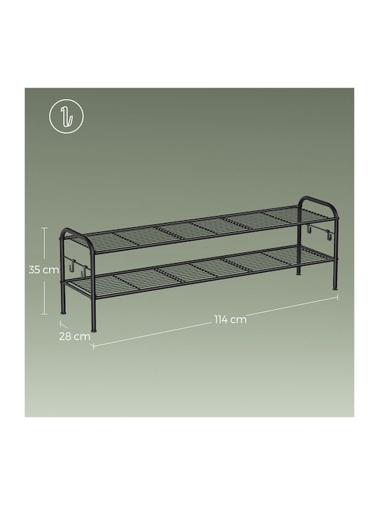 Metallische Schuhorganisator 114x28x35cm