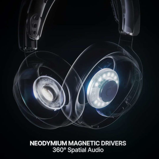 SteelSeries Arctis Nova 7 Wireless Gen 2 Over Ear Gaming Headset με σύνδεση Bluetooth / USB Λευκό