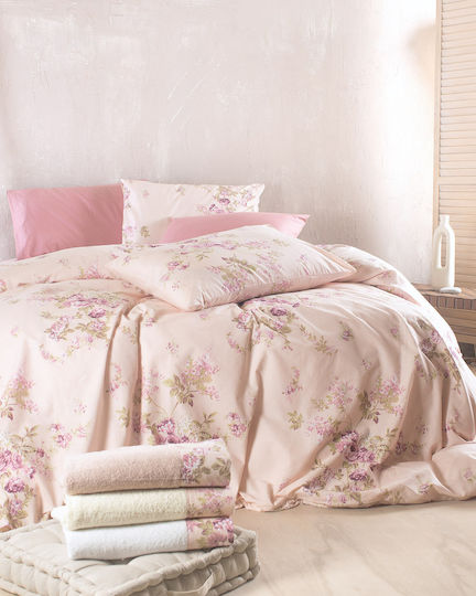 Rythmos Single Quilt Set 160x240cm Springtime Pink 2pcs