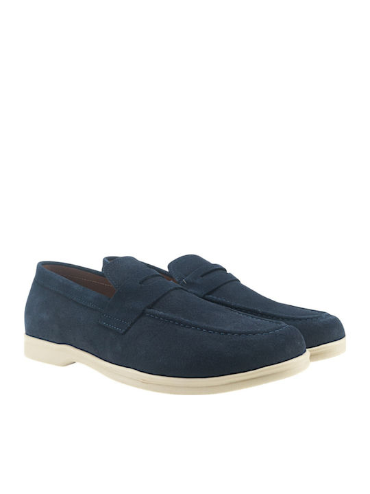 Men's Moccasins in Blue Colour