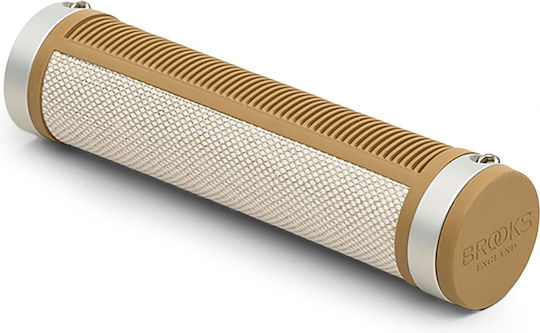 Brooks England Cambium Rubber Handlebar Grips Natural Size 130/130 Mm
