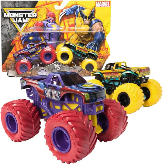 Monster Jam Set 2 Metallautos Sentinels Gegen Wolverine Maßstab 1:65