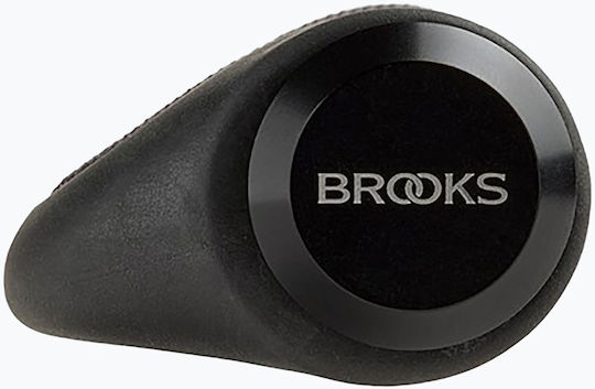Brooks England Mânere Ergonomice Din Cauciuc Pentru Ghidon Negru Mărime 130/100 Mm