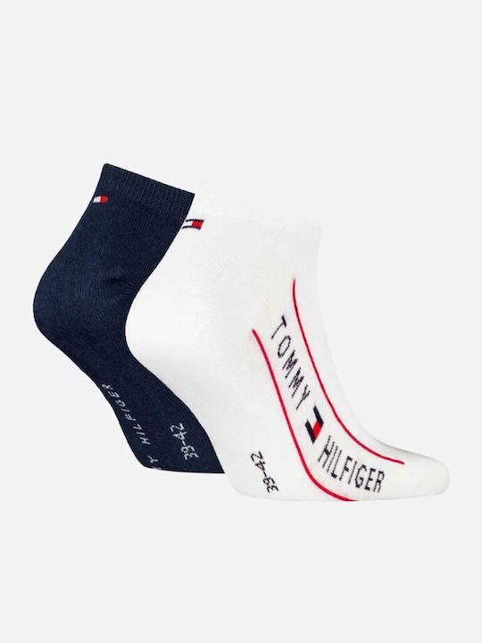 Tommy Hilfiger Ανδρικές Κάλτσες με Σχέδια White 2Pack