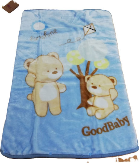 Sunshine Babydecke Wickeltücher für Kinderzimmer 1000 Samt Blaue 110x140cm