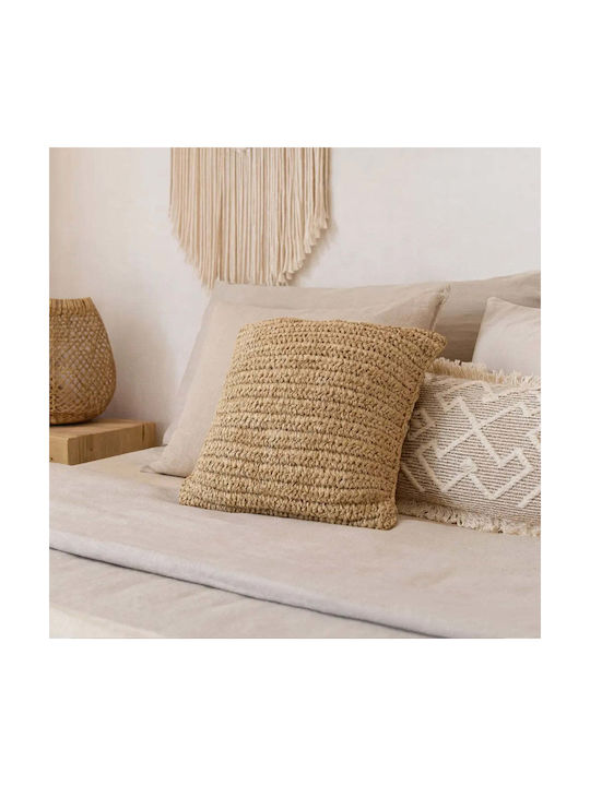 Phos & Gaia Jiwa Brown Sofa Cushion 40x40cm