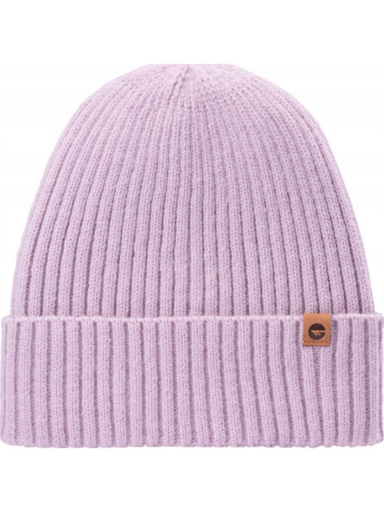Beanie Γυναικείος Σκούφος Πλεκτός σε Μωβ χρώμα