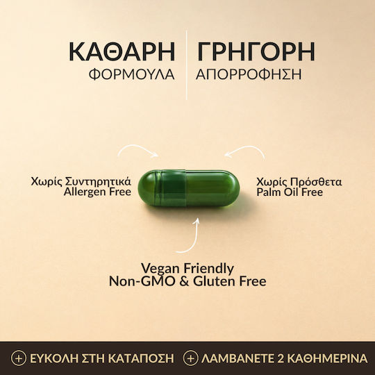 Aromavita Lion’s Mane 5200mg 60 φυτικές κάψουλες