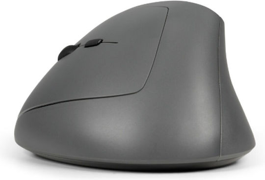 Bakker Elkhuizen MidWay 3-Mode Ασύρματο Εργονομικό Bluetooth Vertical Ποντίκι Μαύρο