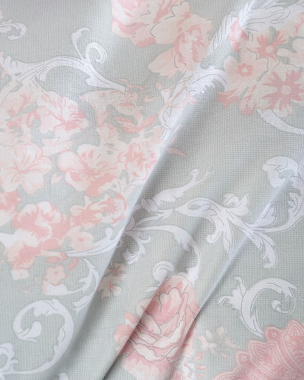 Rythmos Single Coverlet Set Made of Cotton & Polyester Pink 160x240cm 2 Pieces