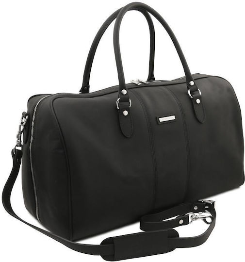 Tuscany Leather Black Leather Sack Voyage