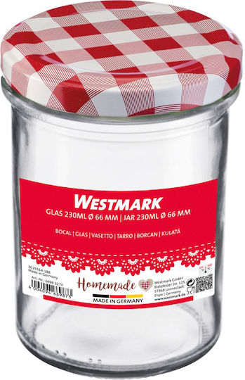 Westmark Set of 6 General Use Glass Jars with Lid Transparent 230ml 6 Pieces