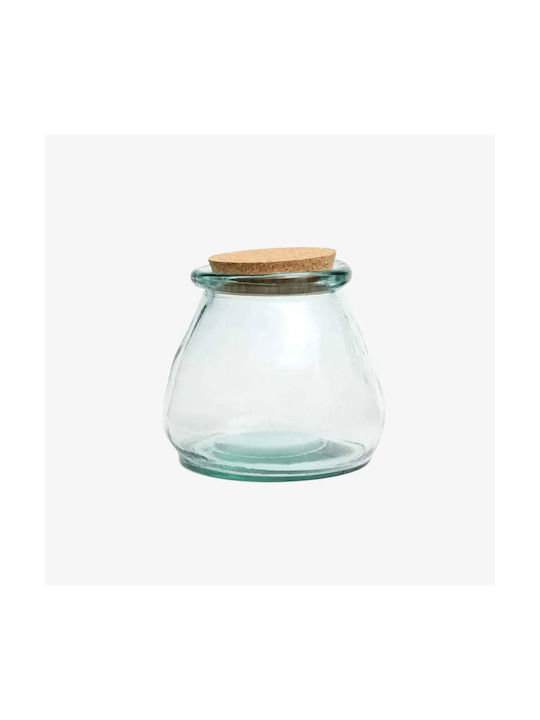 Phos & Gaia General Use Glass Transparent Vase with Cork