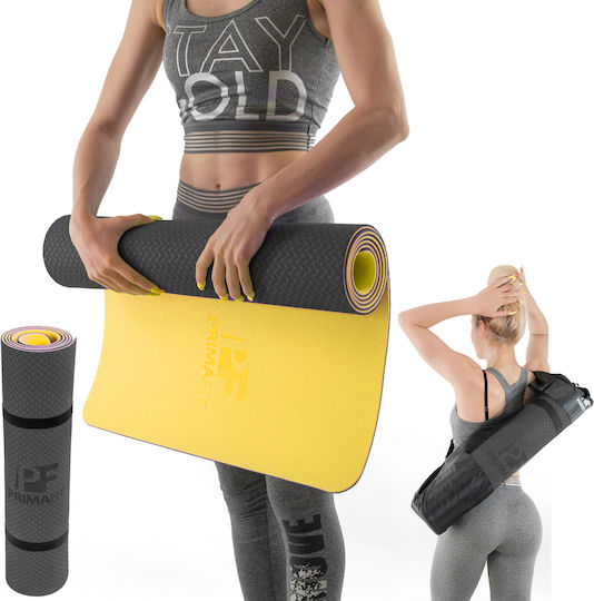 PrimaFit Στρώμα Γυμναστικής Yoga Μπεζ (183x61cm)