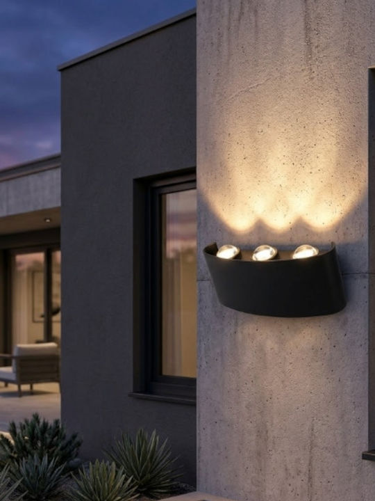 Wall-Mounted Outdoor LED Light 8x6x18cm Wall-Mounted Outdoor LED Light 8x6x18cm