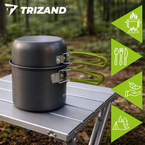 Trizand Σετ Μαγειρέματος για Camping 1200ml