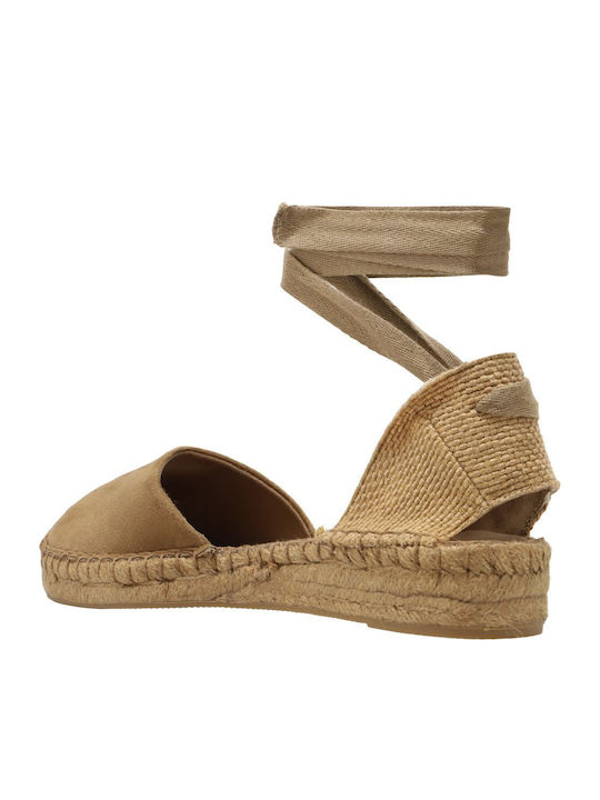 Women's Espadrilles In Tabac Brown Colour